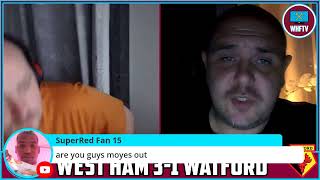 West Ham Vs Watford  LIVE Watch along [upl. by Swart]