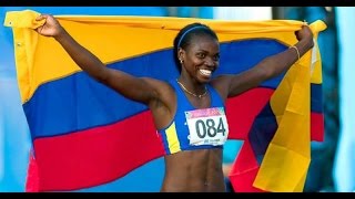 Caterine Ibargüen conquista en triple el primer oro colombiano de la historia [upl. by Aihseken]