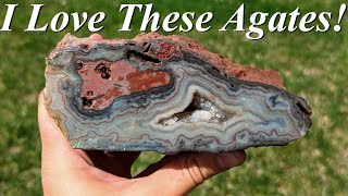 I Love These Agates Cutting amp Cleaning Beautiful Fortification Agates from Haunted Ridge  Part 2 [upl. by Oicnerual]