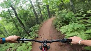 Mountain biking Copper Harbor Woopidy Woo trail [upl. by Marciano]