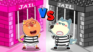 🔴 LIVE Black vs Pink  Prison Escape Challenge by Wolfoo  Wolfoo Family [upl. by Nikita]