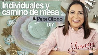 Cómo hacer manteles individuales y camino de mesa para otoño  diy [upl. by Zechariah]