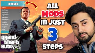 HOW TO MOD GTA 5 PC IN JUST 3 STEPS 2024 ALL PROBLEMS SOLVED  GTA 5 Mods  HindiUrdu  THE NOOB [upl. by Durnan]