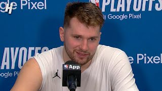 Luka Doncic talks kyrie amp Game 5 Win vs Clippers Postgame Interview [upl. by Etteoj]