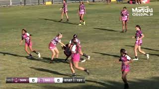 2024 QMC Girls U16  Minjungbal Suns v Murri Gummaz Pink [upl. by Drawyah561]