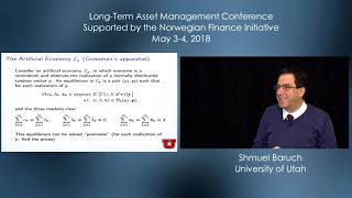 2018 LongTerm Asset Management Shmuel Baruch quotIs Index Trading Benignquot [upl. by Ylrahc]