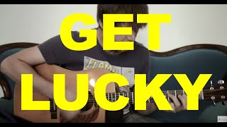 GET LUCKY  DAFT PUNK Solo Guitar Version by David Plate [upl. by Ethelind]