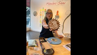 Jennifer Rosseter Demo of Ceramics Sgraffito Technique [upl. by Assilem]