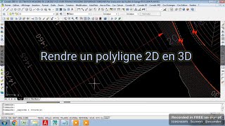 Rendre un polyligne 2D en 3D [upl. by Keithley]