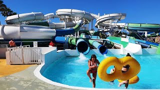 Aqualava Water Park Playa Blanca Lanzarote Hotel Relaxia Lanzasur Club [upl. by Ellehcar]