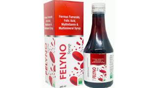 FELYNO Syrup Ferrous Fumarate Folic Acid Multivitamin Syrup [upl. by Manwell11]