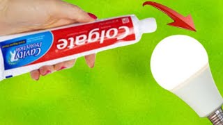 Take an ordinary Toothpaste and fix all theLED lights in your house How to fix LED bulbswithpencil [upl. by Lamhaj]