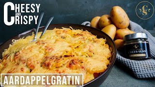 Homemade aardappelgratin  Super cheesy Super crispy  1 minute videos  Chefs Sens  Video 17 [upl. by Inej]