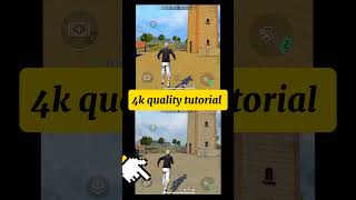 4k High Quality Tutorial 🥵🔥 shortsfeed shorts freefire [upl. by Gnos]