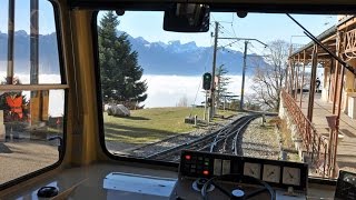 Cab Ride Rochers de Naye Mountain Railway Part 1 [upl. by Notsla949]