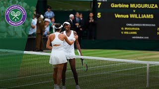 Garbiñe Muguruza v Venus Williams highlights  Wimbledon 2017 ladies singles final [upl. by Aenneea]