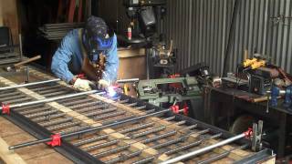 How To Weld Wrought Iron Rails by Mitchell Dillman [upl. by Alvie723]