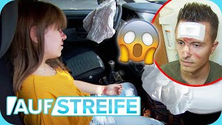 Heftiger Autounfall 🚘​💥​ Fahrer hinterlässt schwerverletzte 14Jährige 😱​ Auf Streife  SAT1 [upl. by Emlynn379]