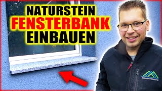 NATURSTEIN FENSTERBANK EINBAUEN  Außen amp nach dem verputzen  Home Build Solution [upl. by Cyrillus]