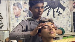 ASMR HEAD Massage 💆‍♂️ A Wonderful asmr Sleep Therapy On a Young Customer backhead massage [upl. by Metcalf453]