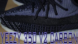 Yeezy 350 V2 Carbon Early Review  On Feet [upl. by Lull]