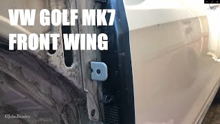 VW Golf Mk7 GTD front wing fitting the improved DIY simplified method [upl. by Auhsohey]