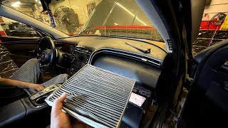 Hyundai tucson nx4 cabin air filter replacement طريقه تغيير فلتر تكييف هيونداي توسان 2022 [upl. by Dahsar]