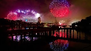 Sydney Trains Vlog 758 Happy New Year 20142015  Sydney Fireworks Display [upl. by Grannia179]