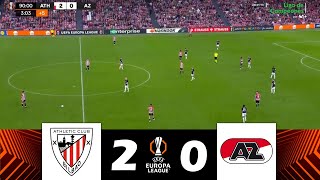 Athletic Club vs AZ Alkmaar 20  UEFA Europa League 202425  Match Highlights [upl. by Azral]