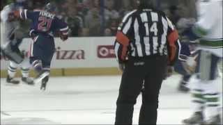 Andrew Ference Hits Zack Kassian On The Head Canucks Vs Oilers HD 20141101 [upl. by Dett700]