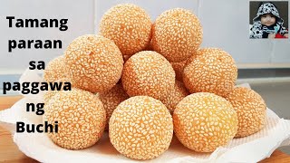 The right way to make Buchi  Sesame Balls homemade howtomake paanogumawa ENGLISH SUB [upl. by Thorr]