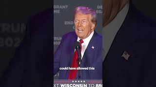 Trump savages Kamala Harris in fiery Wisconsin speech shorts [upl. by Essile174]