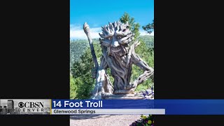 Glenwood Caverns Adventure Park Has A New 14 Foot Tall Troll Statue To Welcome Visitors [upl. by Akeirahs]