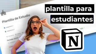 Notion para estudiantes  PLANTILLA GRATUITA [upl. by Milly]