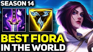 RANK 1 BEST FIORA IN SEASON 14  AMAZING GAMEPLAY  League of Legends [upl. by Eneloj]