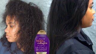 ORGANIX BIOTIN COLLAGEN Shampoo amp Conditioner demo  review [upl. by Niatsirhc883]