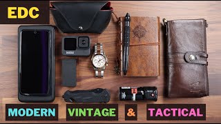 EDC Everyday Carry Modern and Vintage combination [upl. by Fairweather245]