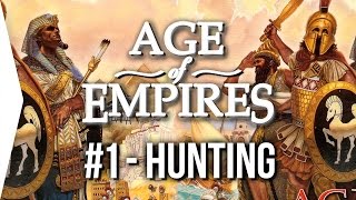 Age of Empires 1 ► 1 Egypt  Intro amp Hunting  AoE 1 HD Gameplay [upl. by Kreiker]