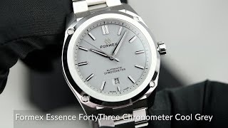 Formex Essence FortyThree Chronometer Cool Grey [upl. by Bondie]