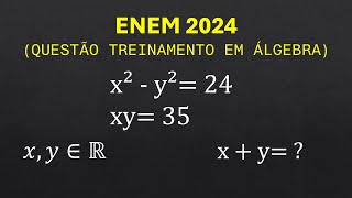 ENEM 2024  QUESTÃO TREINAMENTO EM ÁLGEBRA [upl. by Akaya]