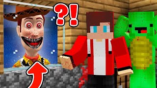 Scary SCARY WOODYEXE vs traps Jay Jay and Mikey in MINECRAFT Challenge from Maizen [upl. by Notrab]