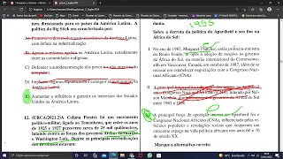 VESTIBULAR URCA 20212  HISTÓRIA  QUESTÕES 11 A 15 [upl. by Sito238]