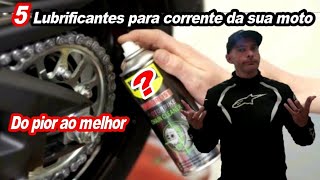 5 Lubrificantes para corrente da sua moto  Do pior ao melhor [upl. by Yetsirhc]