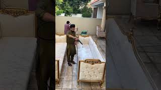 sofa cleaning at home  Sofa Cleaning  Carpet Cleaning  cleaning Services shorts viralvideo [upl. by Nataline]