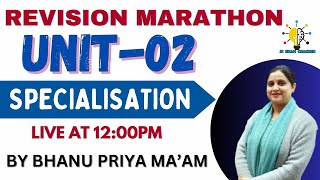 UNIT02 II REVISION MARATHON II SPECIALISATION  FEMALE SUPERVISOR II BY BHANU MAAM [upl. by Eslek]