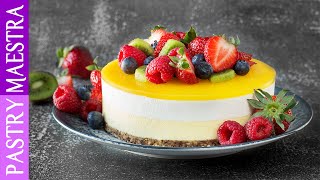 Mango and Coconut Mousse Cake Gluten Free Egg Free NoBake  Pastry Maestra [upl. by Wallraff]