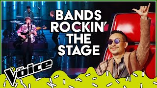 Incredible BANDS rockin the Blind Auditions of The Voice  Top 10 [upl. by Wrigley]