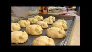 How to make cat or bunny shaped yeast rolls  Simply Basic Recipes [upl. by Cogen]