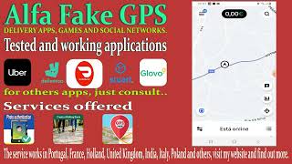 ALFA FAKE GPS FOR UBER DELIVEROO [upl. by Ingrim425]