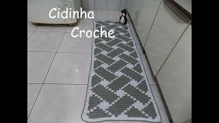 Cidinha Croche Passadeira Em Croche 3D Passo A PassoParte 12 [upl. by Anujra]